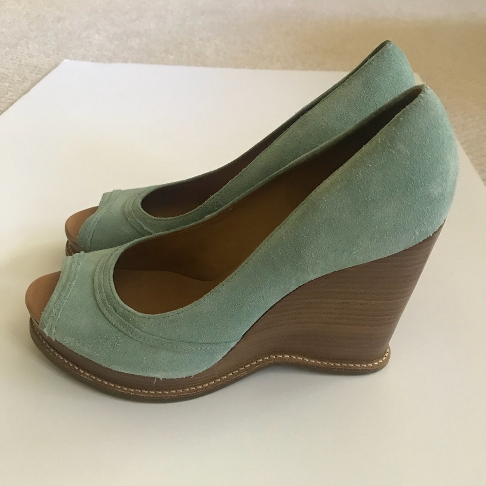 Michael Kors sea green wedges in size 7.5